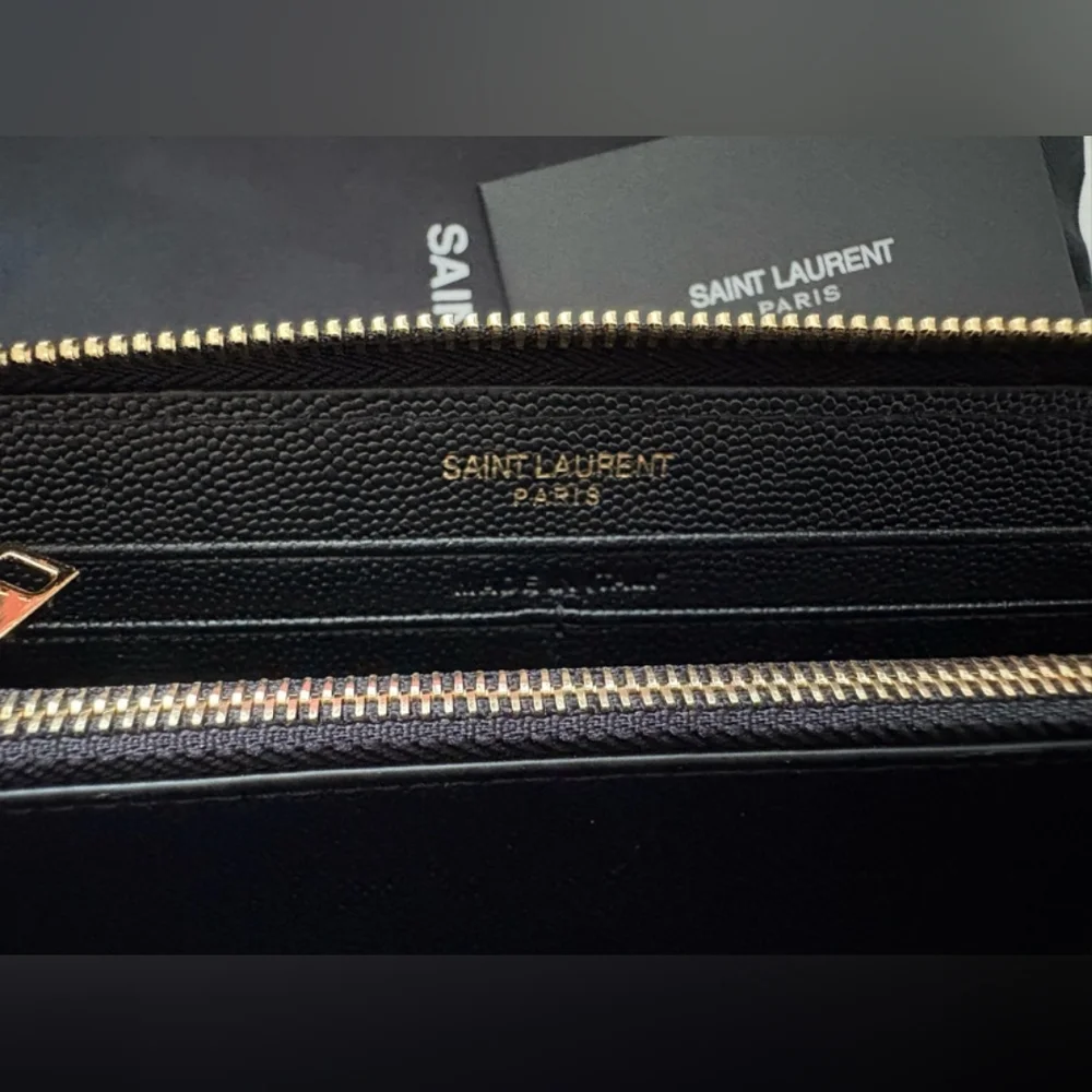 Yves Saint Laurent Cassandre Matelasse Zip Around Quilted Wallet - Picture 12 of 12